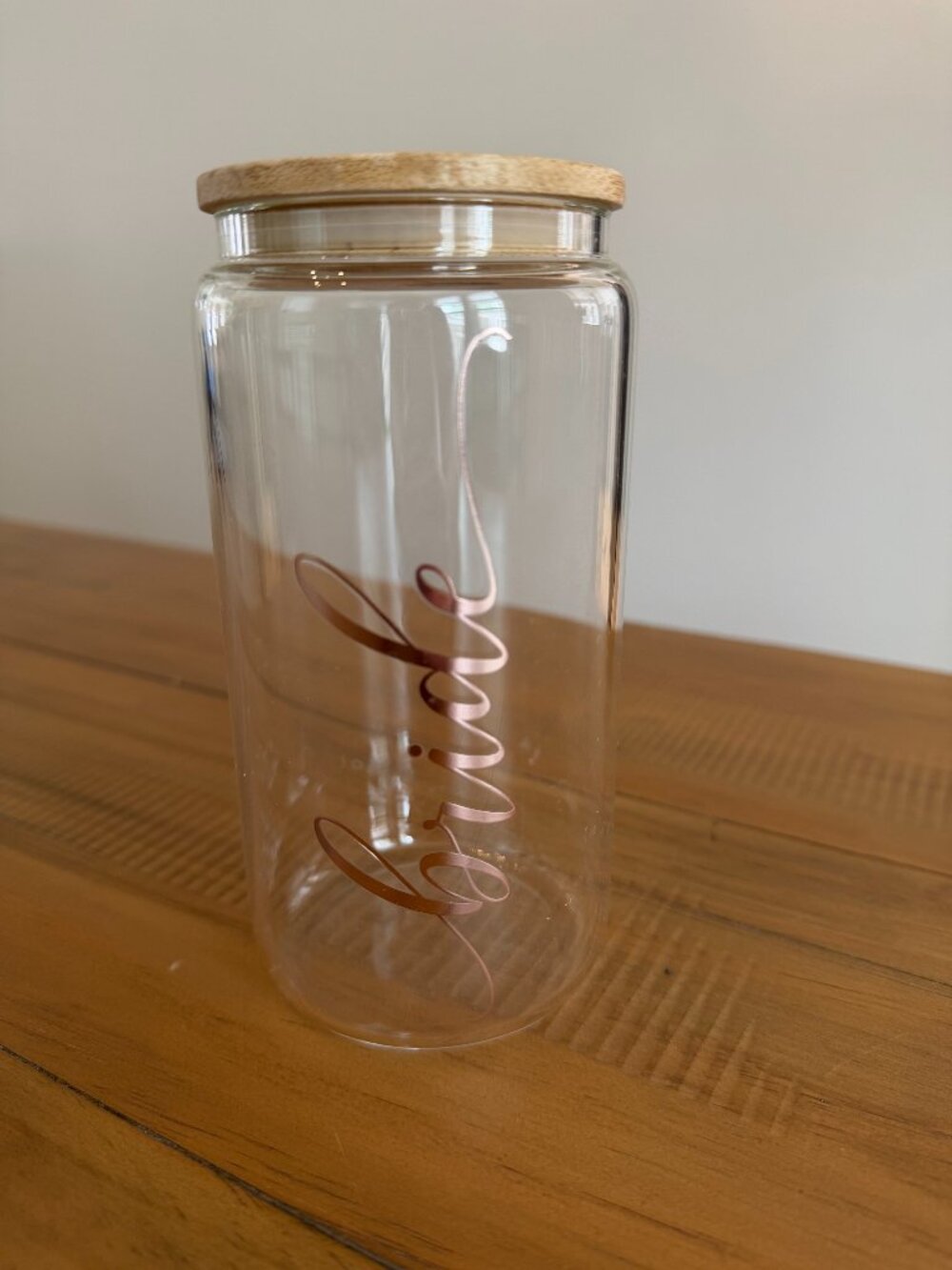 Glass "Bride" Cup